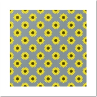 Sunflowers Neck Gator Gray Sunflower Posters and Art